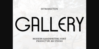 Gallery Font Poster 1