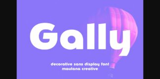 Gally Font Poster 1