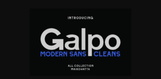 Galpo Font Poster 1