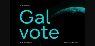 Galvote Font Poster 1