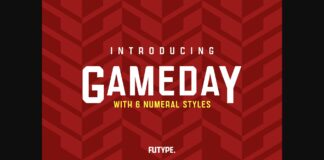 Gameday Font Poster 1