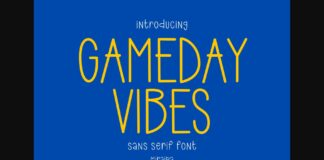 Gameday Vibes Font Poster 1