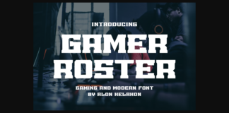 Gamer Roster Font Poster 1