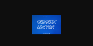 Gamersag Line Font Poster 1