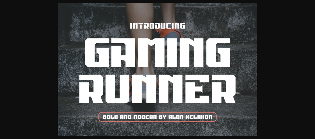 Gaming Runner Font Poster 3