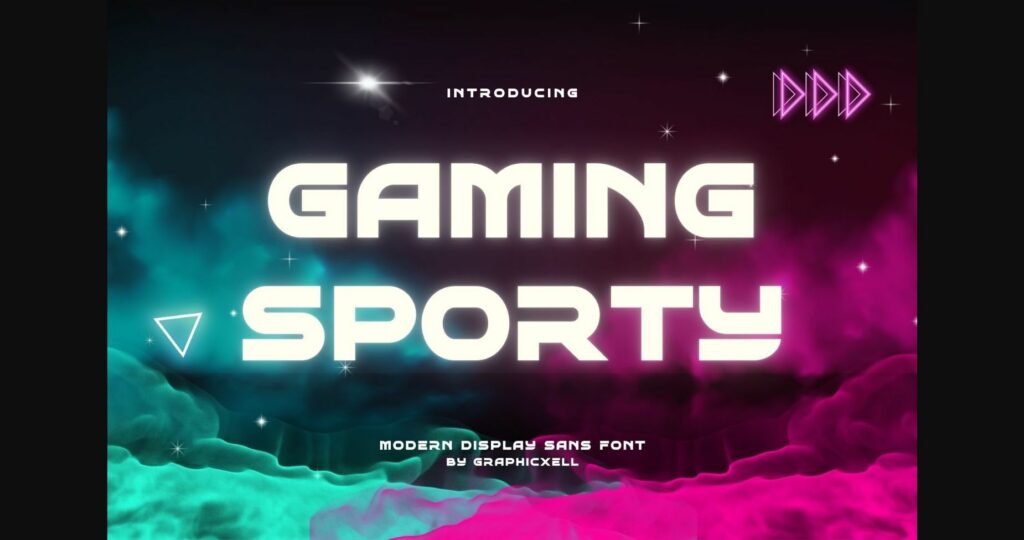 Gaming Sporty Font Poster 1