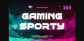 Gaming Sporty Font Poster 1