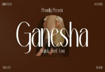 Ganesha Font Poster 1