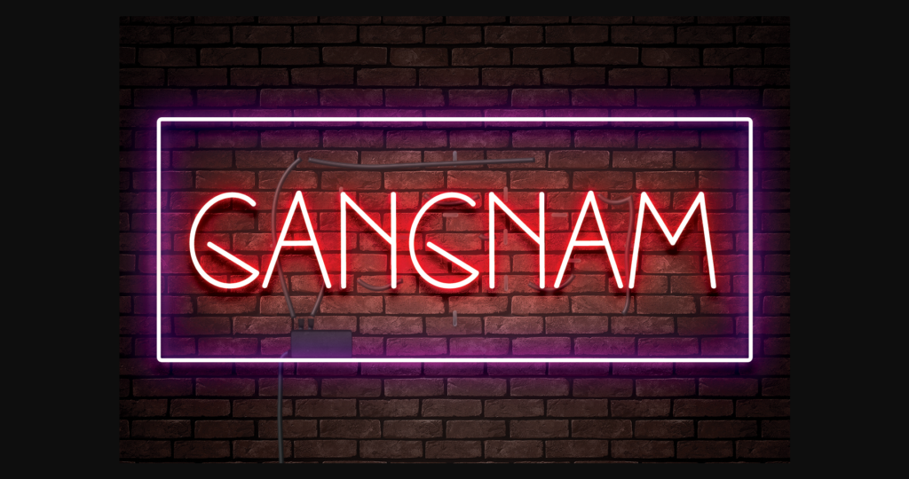 Gangnam Font Poster 3