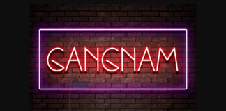 Gangnam Font Poster 1