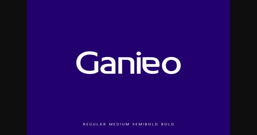 Ganieo Font Poster 3