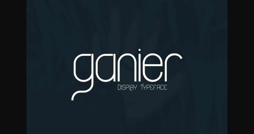 Ganier Font Poster 3