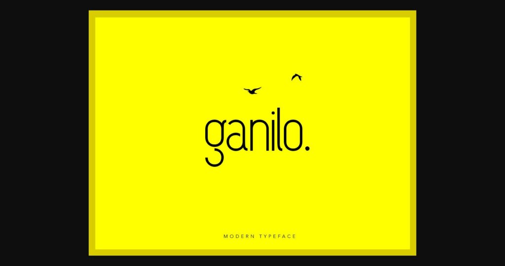 Ganilo Font Poster 1