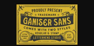 Ganiser Sans Font Poster 1