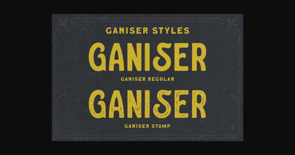 Ganiser Sans Font Poster 4