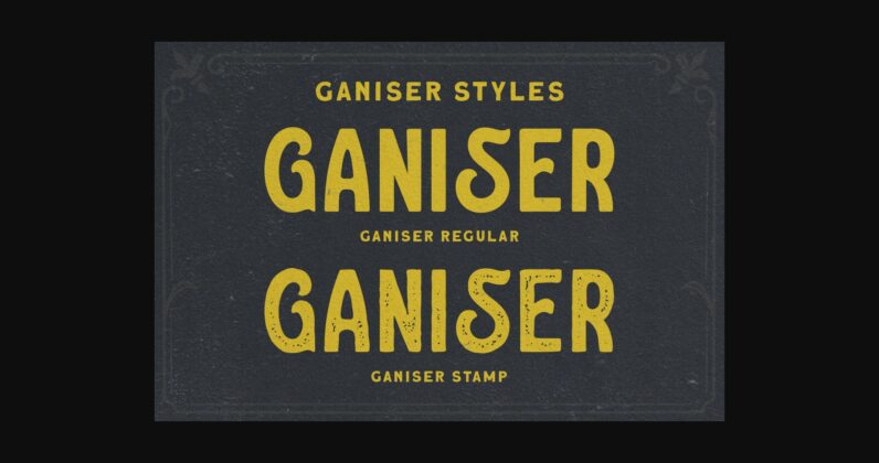 Ganiser Sans Font Poster 2