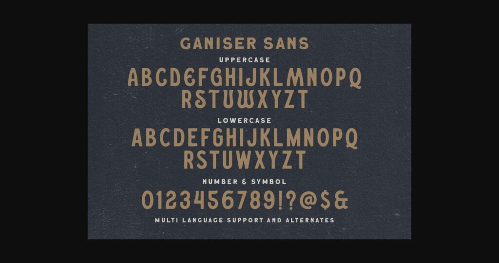 Ganiser Sans Font Poster 10