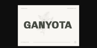 Ganyota Font Poster 1