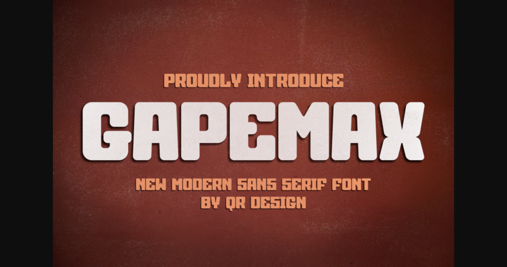 Gapemax Font Poster 1