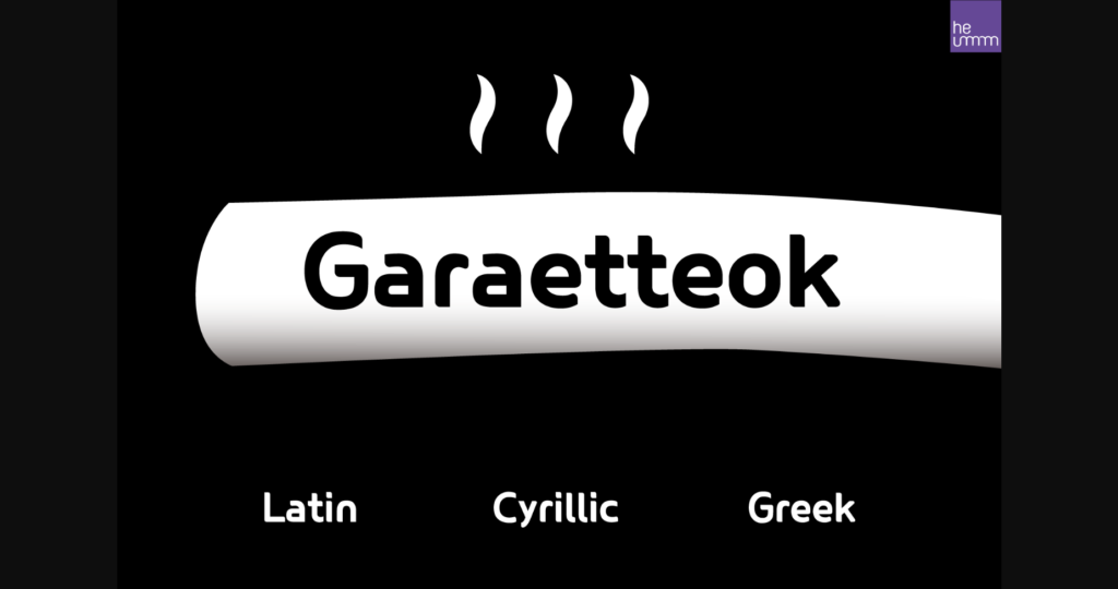 Garaetteok Font Poster 3