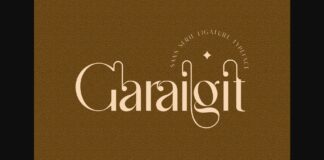 Garaigit Font Poster 1