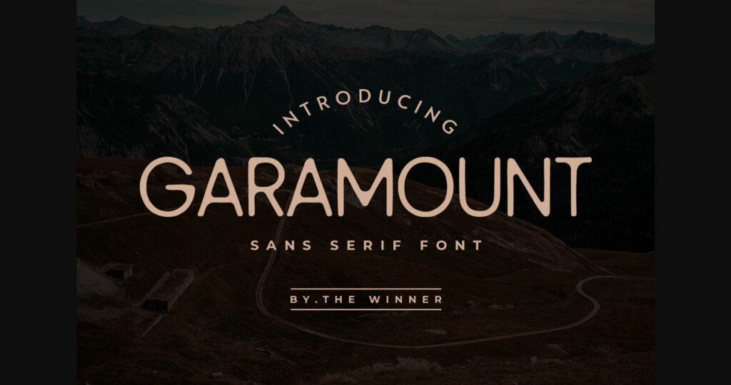 Garamount Font Poster 1