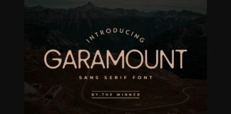 Garamount Font Poster 1