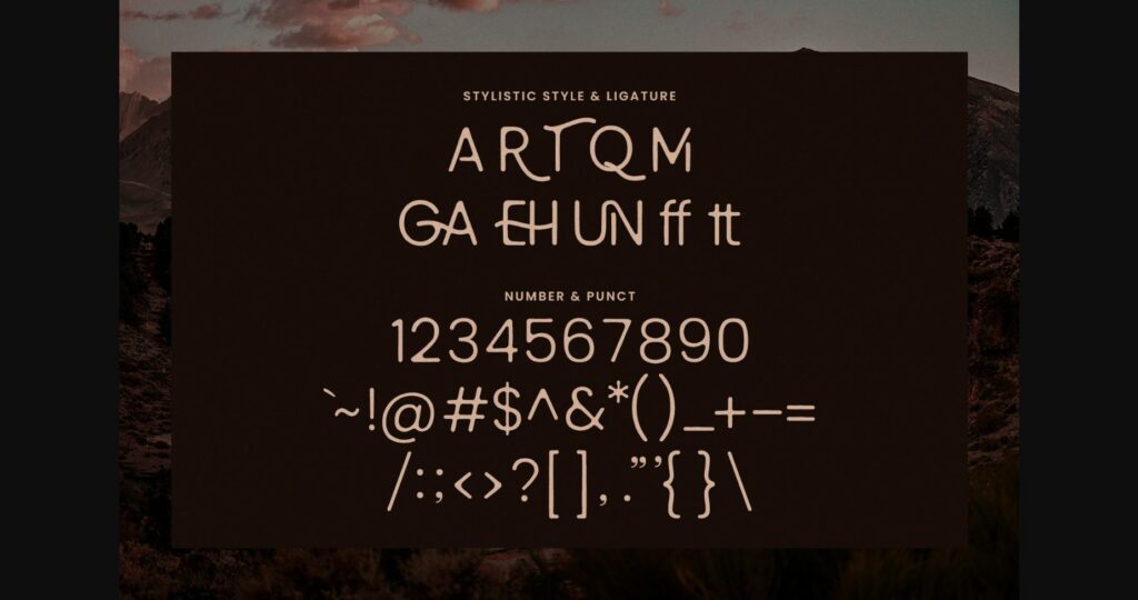 Garamount Font Poster 11