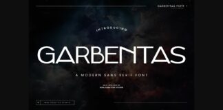 Garbentas Font Poster 1