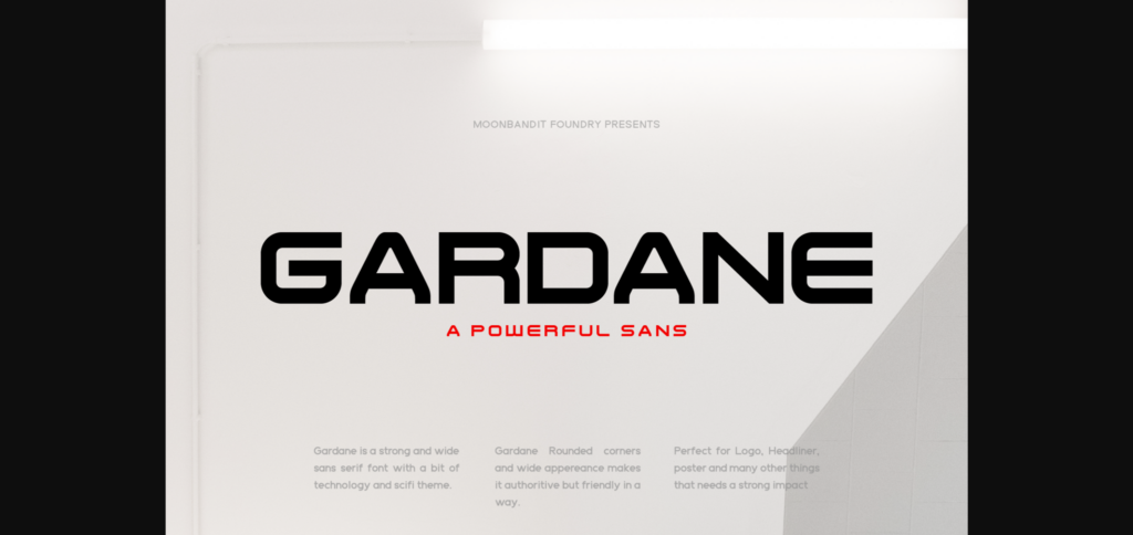 Gardane Font Poster 3