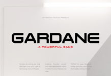 Gardane Font Poster 1