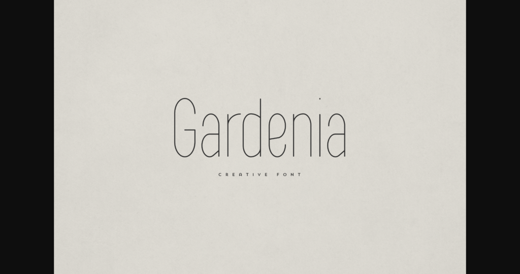 Gardenia Font Poster 1