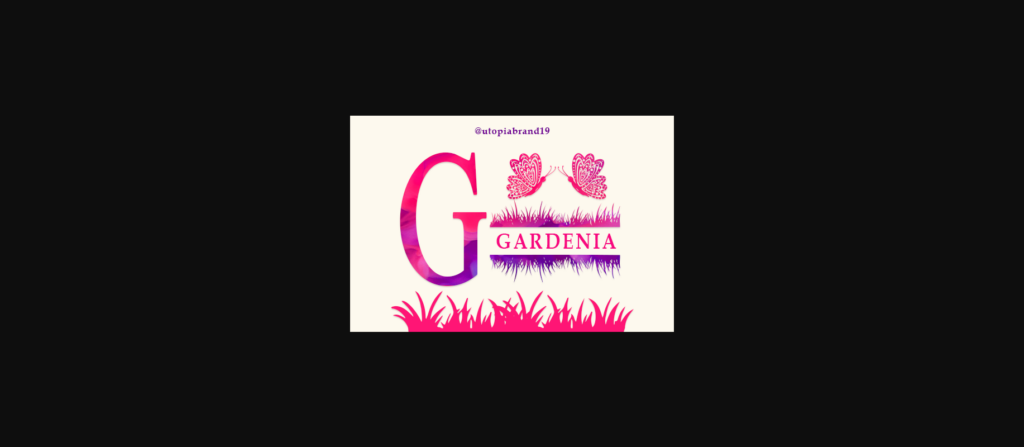 Gardenia Font Poster 3