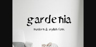 Gardenia Font Poster 1