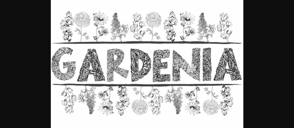 Gardenia LF Font Poster 1