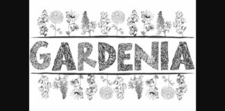 Gardenia LF Font Poster 1