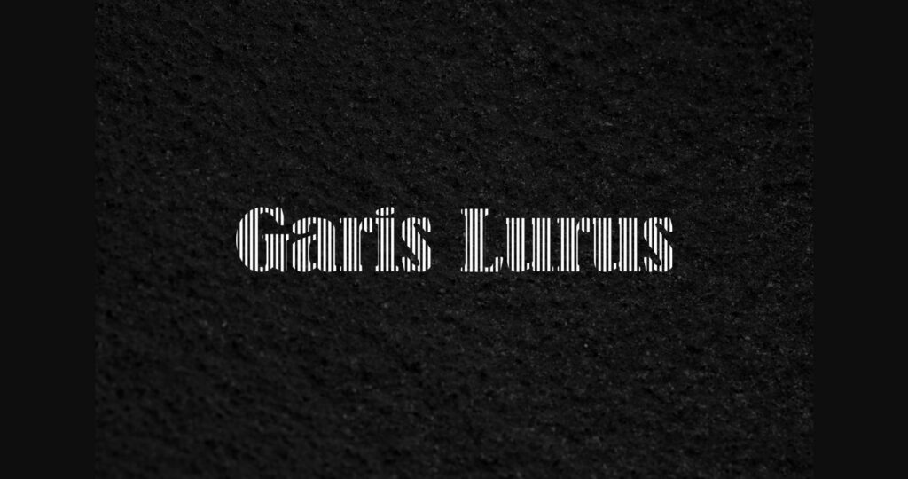 Garis Lurus Font Poster 3