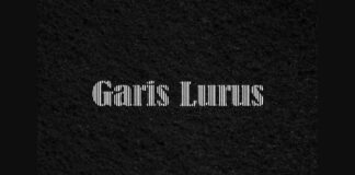 Garis Lurus Font Poster 1