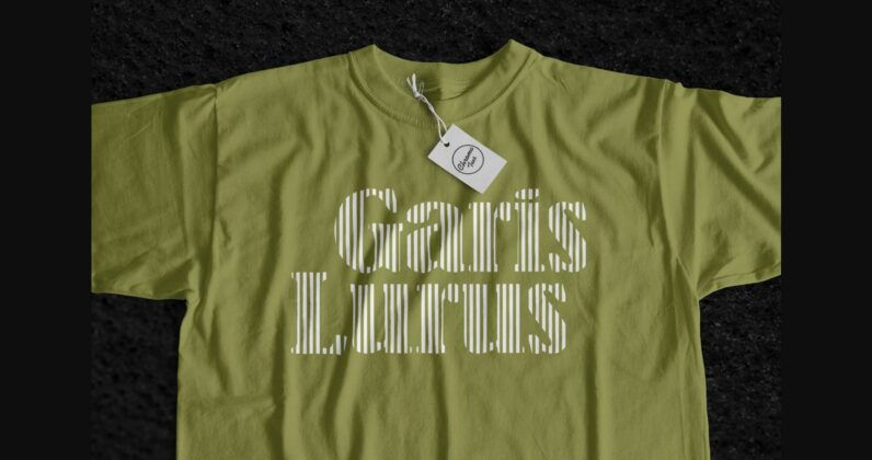 Garis Lurus Font Poster 6