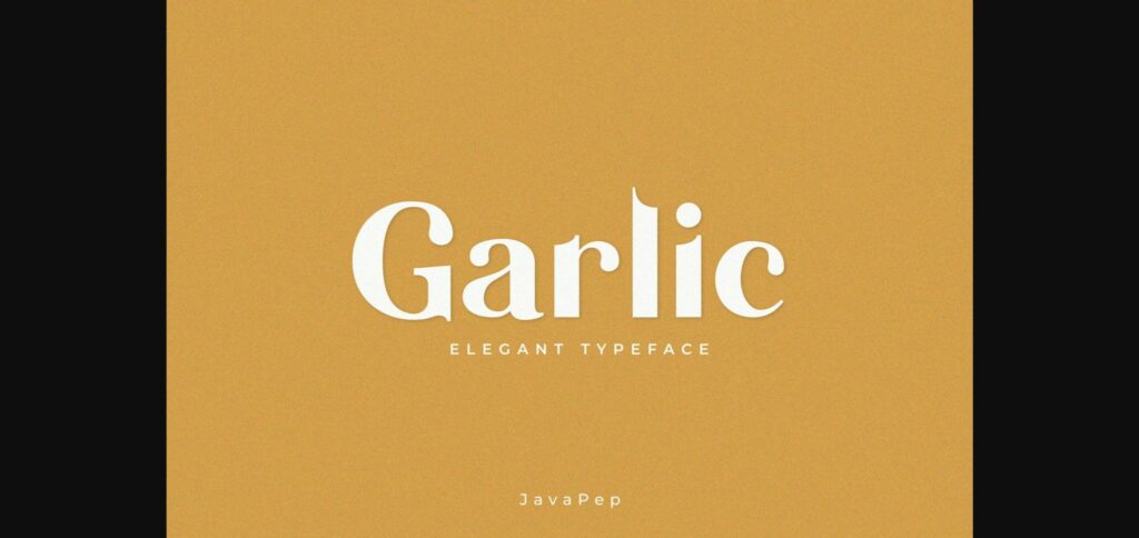 Garlic Font Poster 3