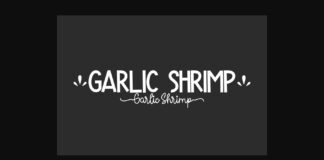 Garlic Shrimp Duo Font Poster 1