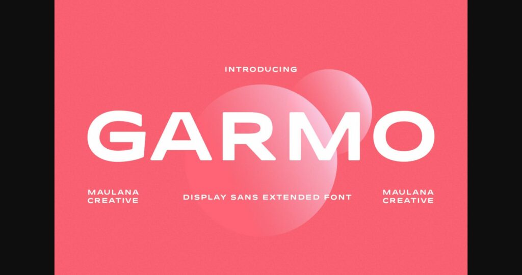 Garmo Font Poster 3