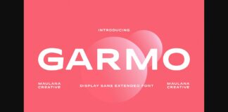 Garmo Font Poster 1