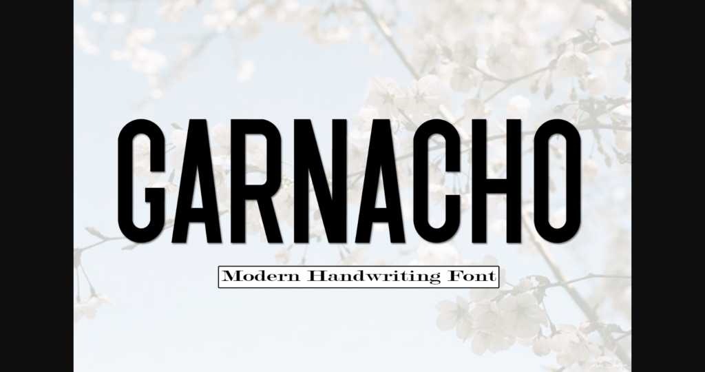 Garnacho Font Poster 3