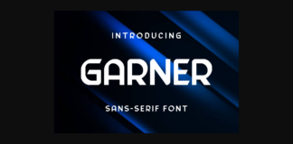 Garner Font Poster 1