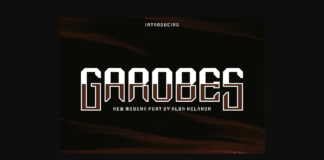 Garobes Font Poster 1