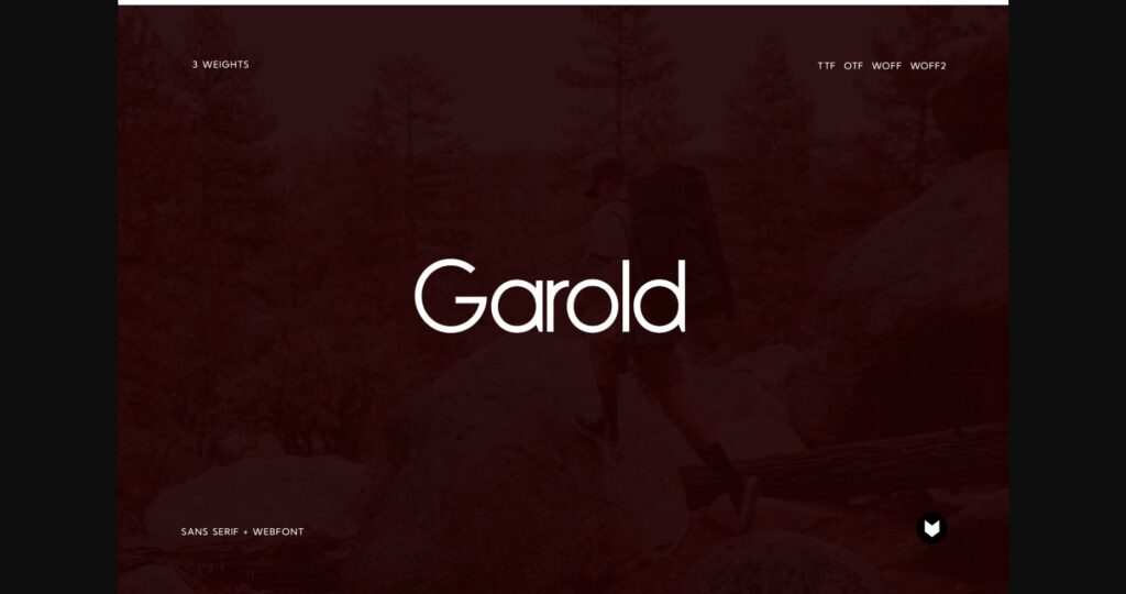 Garold Font Poster 1