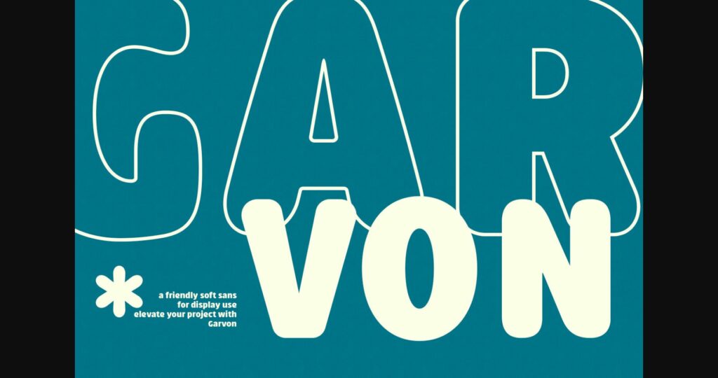 Garvon Font Poster 5