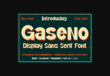 Gaseno - Font Poster 1