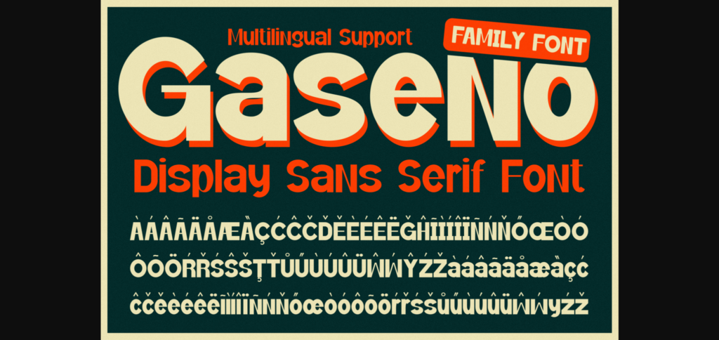 Gaseno - Font Poster 11